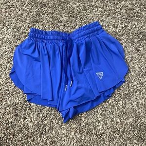 Blue flowey shorts